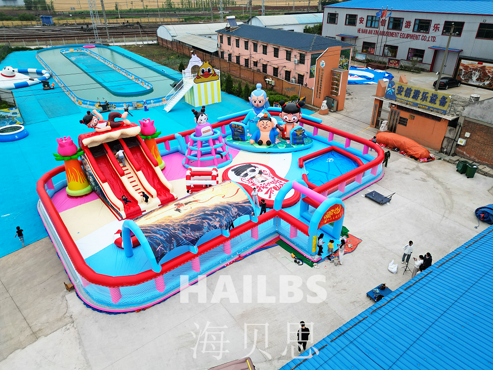 哪吒主題水上漂浮樂園
