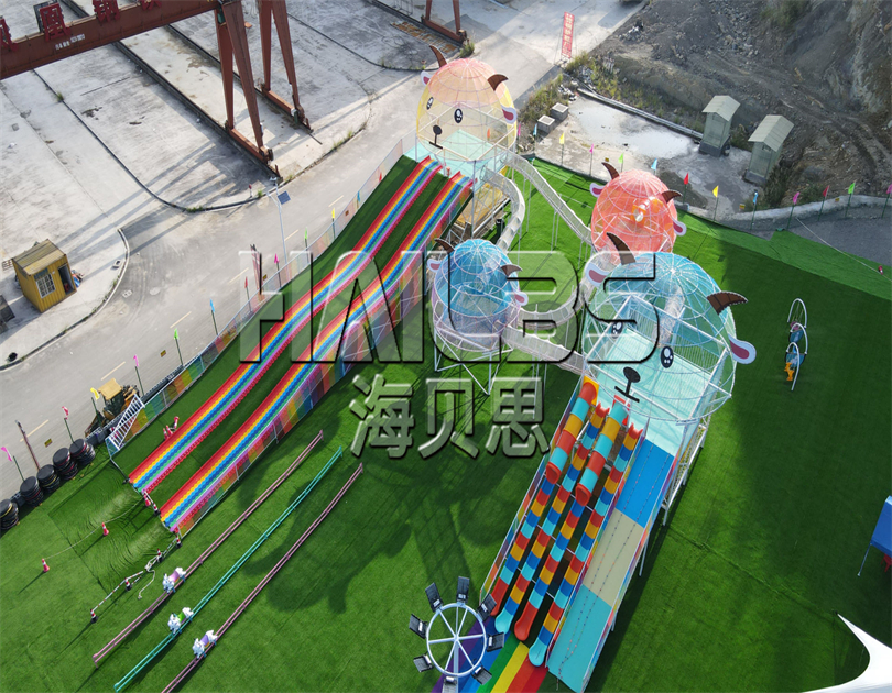 無(wú)動(dòng)力網(wǎng)紅游樂(lè)設(shè)備快樂(lè)星球滑世界組合