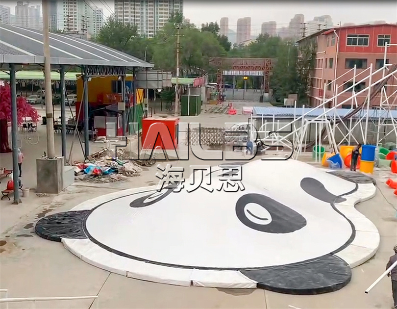 青海西寧無(wú)動(dòng)力樂(lè)園施工現(xiàn)場(chǎng)