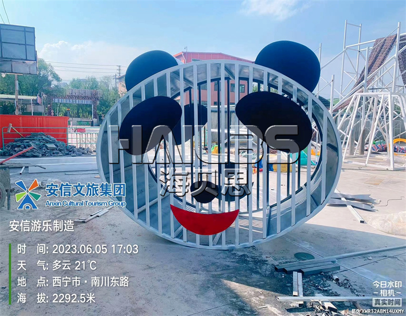 青海西寧無(wú)動(dòng)力樂(lè)園施工現(xiàn)場(chǎng)